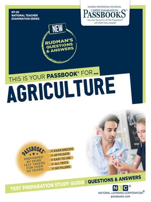 cover image of AGRICULTURE